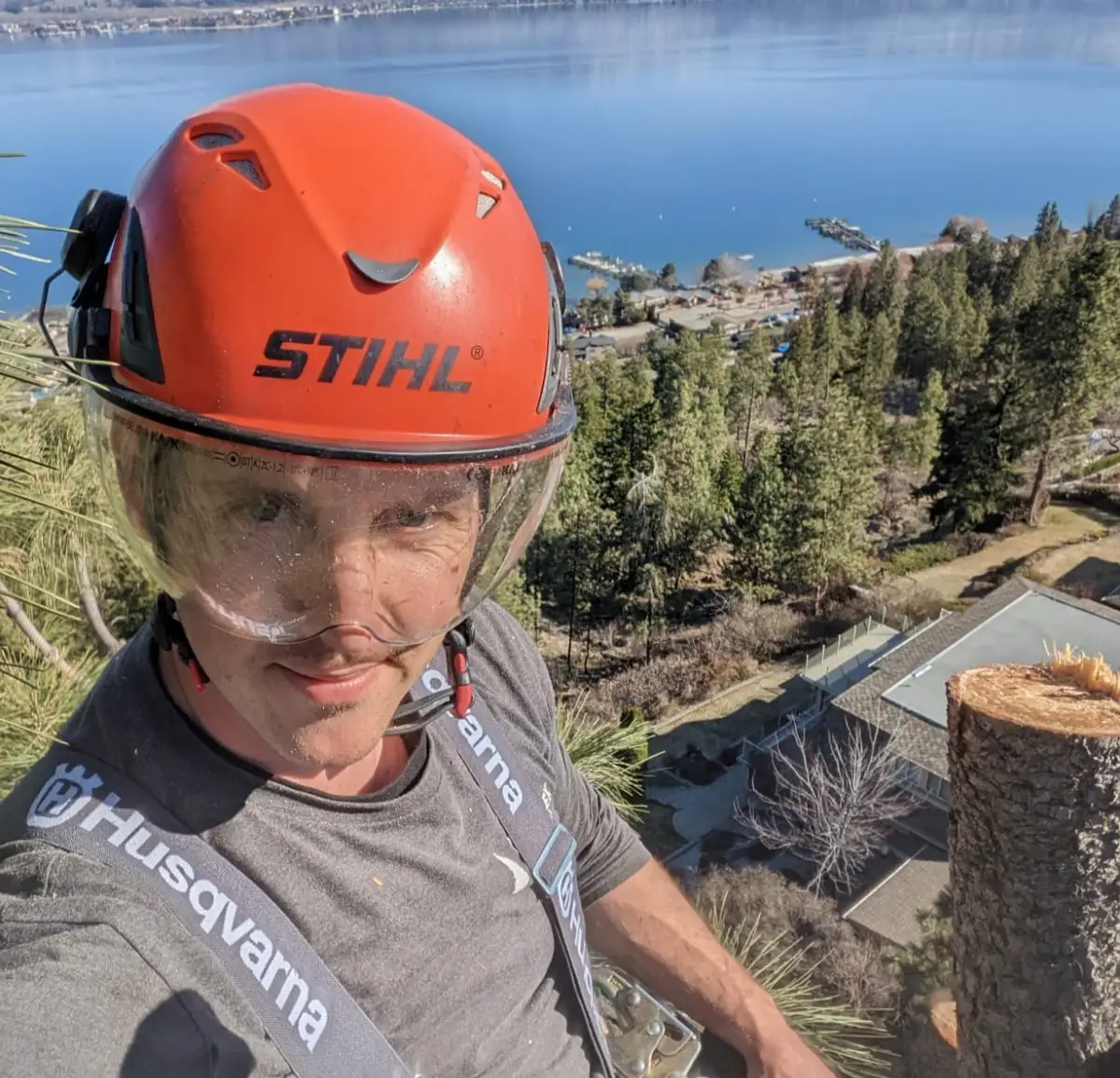 Cleared building lot ready for construction in West Kelowna